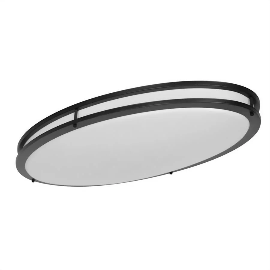 Sunlite 49175-SU 32" Oval Double Band Trim Flush Mount Light Fixture, 35W, 3000lm, 3000K|4000K|5000K...