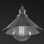 Sunlite Antique Brass Pendant Fixture, Farmhouse Country-Chic Style, 10-Inch Canopy Cage, 48-Inch Br...
