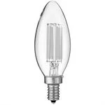 Sunlite B Series Filament Chandelier LED Bulb, B11 Shape, E12 Base, 5W, 2700K, 630lm, 6-Pack