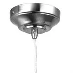 9W LED Decorative Glass Pendant, Venice Lens, 3000K, Brushed Nickel Finish - view 3