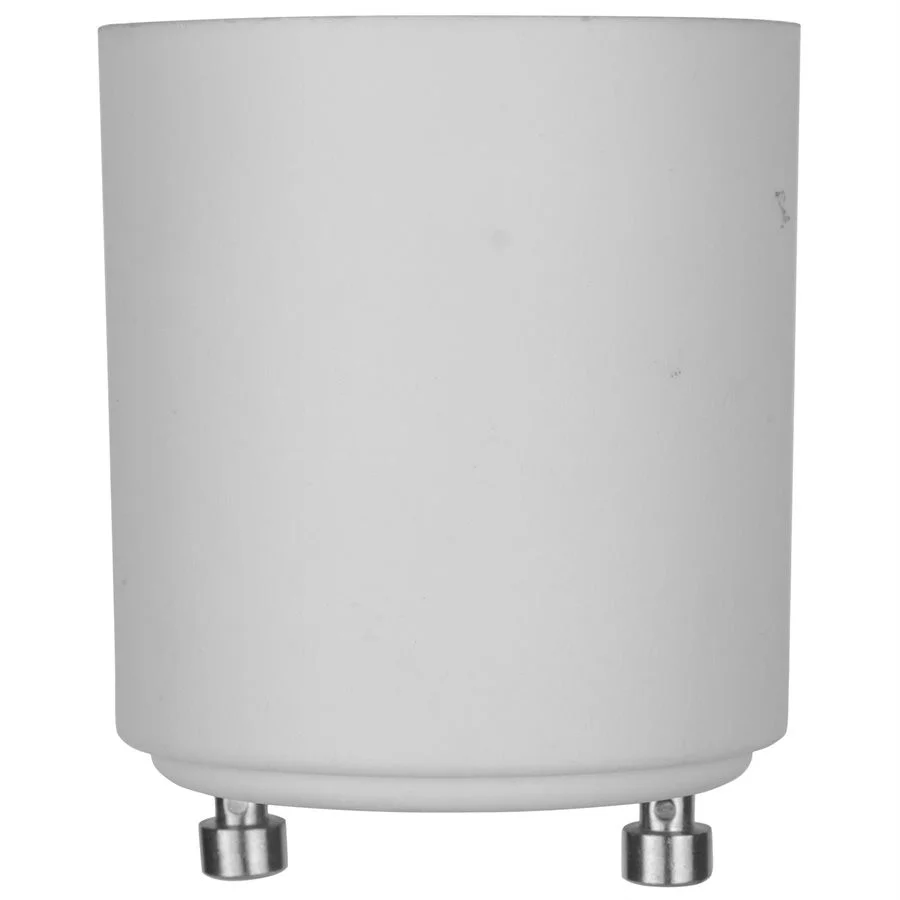 Sunlite E139 GU24 to Medium Base Adapter, White, 60W Max, 12-Pack - view 2