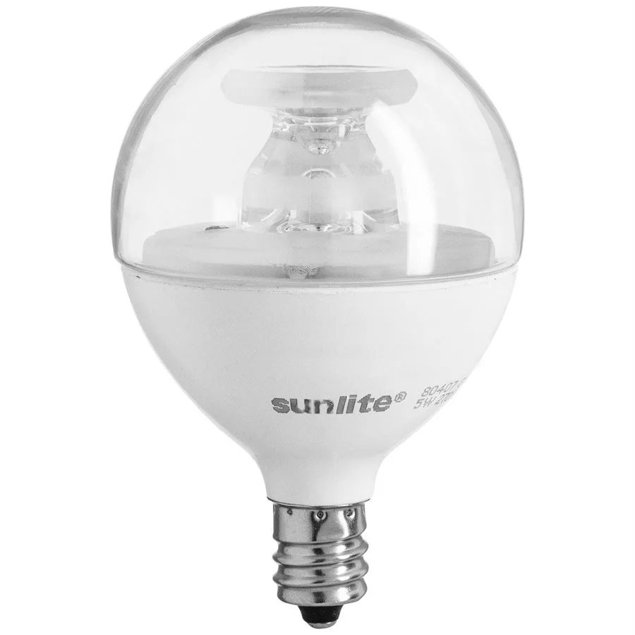 G16.5 LED Bulb, 5W, Clear, 3000K, 6 Pack