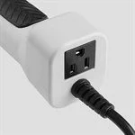 Sunlite LED Portable Work Light Fixture, 25' Power Cord, 12W, 6200K, 1200lm, Built-In Outlet, Yellow - view 3
