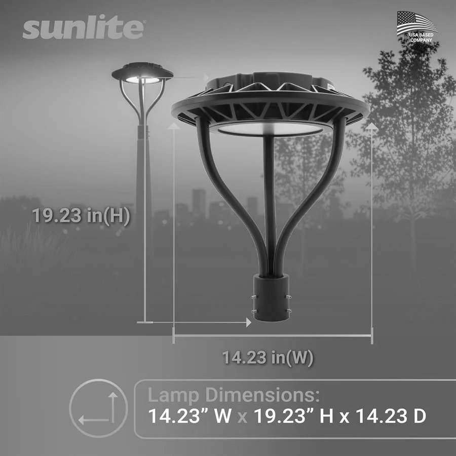 Sunlite LED Post Top Light, 7700|10500|21000 lumens, 70W|100W|150W, 120-277V, 3000K|4000K|5000K - view 3