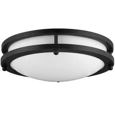 Sunlite LFX/DCO12/ORB/SCT/15W, 12" Round Decorative Ceiling Fixture, Oil Rubbed Bronze, Selectable CCT, 15W