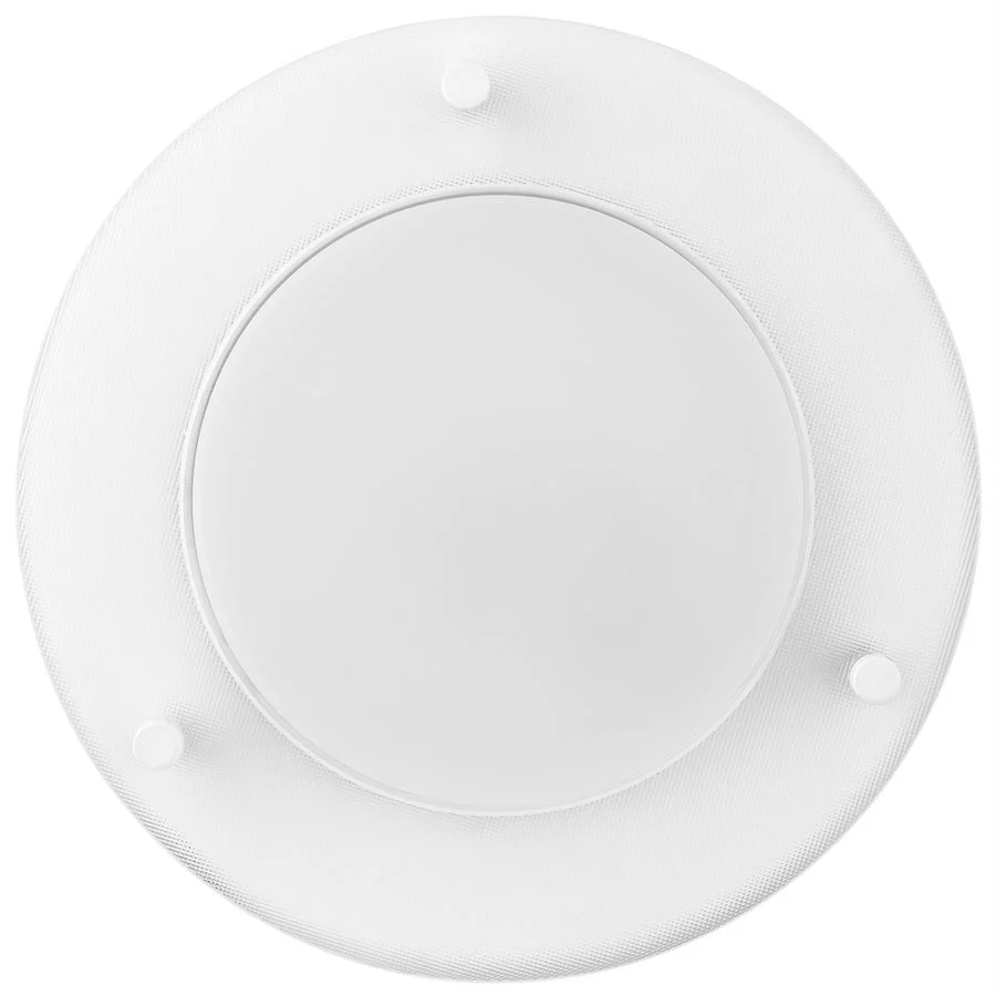 Sunlite LFX/FGF/17W/30K/8”/WH/2PK, 8 Inch Floating Glass Flushmount Ceiling Light Fixture, 17W, 3000...