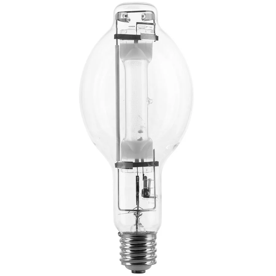 Sunlite MH1000/U/BT37 Metal Halide Lamp, 1000W, BT37, Mogul Base (E39), 4000K, Clear Finish