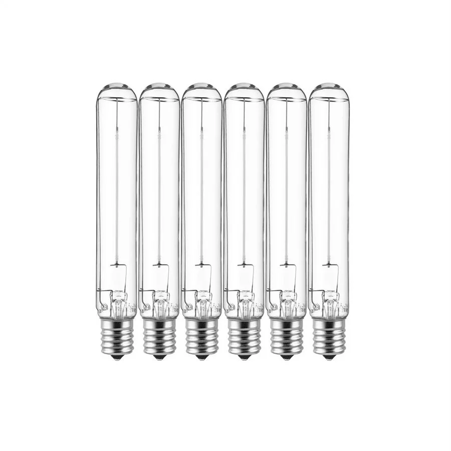 Sunlite T6.5 LED Filament Tubular Bulb, 2W, 180 Lumens, 2700K, E17 Intermediate Base, Clear Finish, Non-Dimming, 120V...