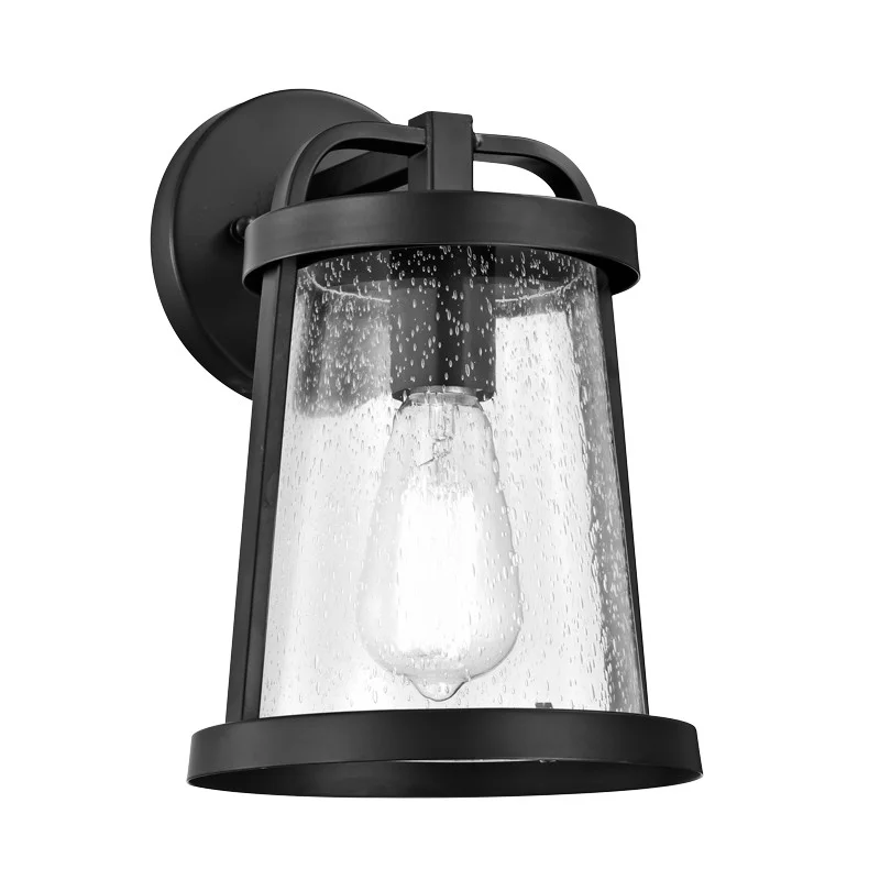 Sunpark 3-4001D-A Outdoor Wall Mount Light, 120V, 10W, 3000K|4000K, Black, Seeded Glass, Wet Location - view 2
