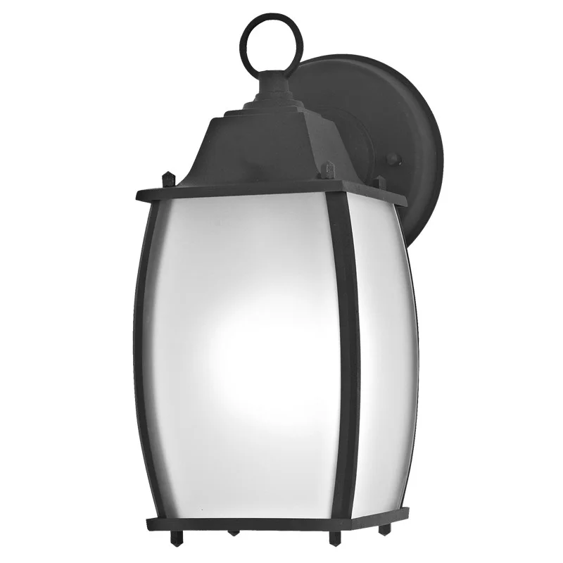 Sunpark 3-4011D Outdoor Wall Mount, 9W, 120V, 3000K|4000K, Black, Frosted Glass