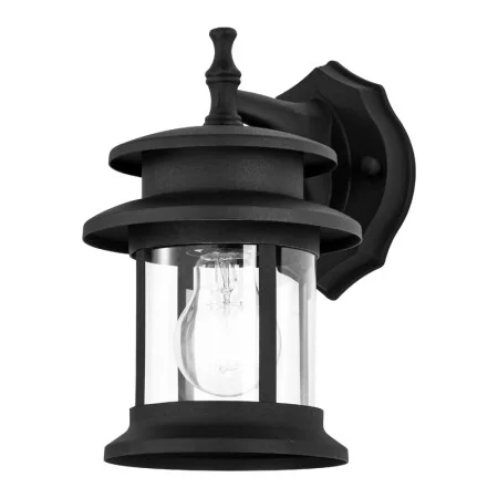 Sunpark 3-4383D Outdoor Wall Light 8W 3000K|4000K Black Clear Glass
