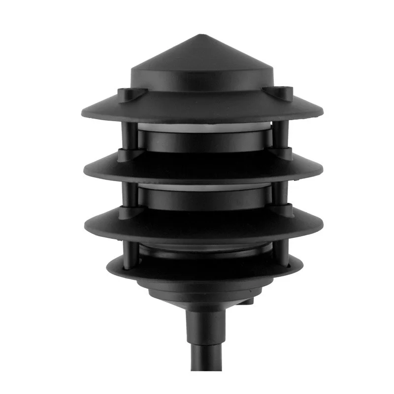 Sunpark Electronics 3-1020D Pagoda LED Landscape Light, 4W, 3000K, 120V, 120° Beam Angle