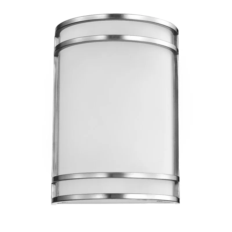 Sunpark Electronics MDF032D-62 Wall Sconce, Integrated LED, 15W, 3000K, 120-277V, Satin Nickel, Frosted Glass