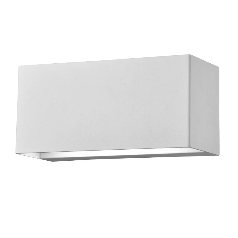 Sunpark Electronics W109D Wall Sconce, 14W, 120V, CCT Selectable 3000K/3500K/4000K/5000K, White/Glass