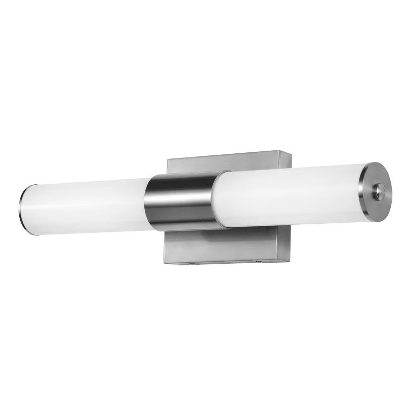 Sunpark Electronics FL5539D-C-MCT LED Vanity, 24W, 120-277V, 3000K|3500K|4000K, Satin Nickel, Acrylic Shade