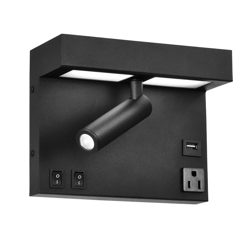 Sunpark Electronics, Wall Sconce W117D, LED Module, Black/Acrylic
