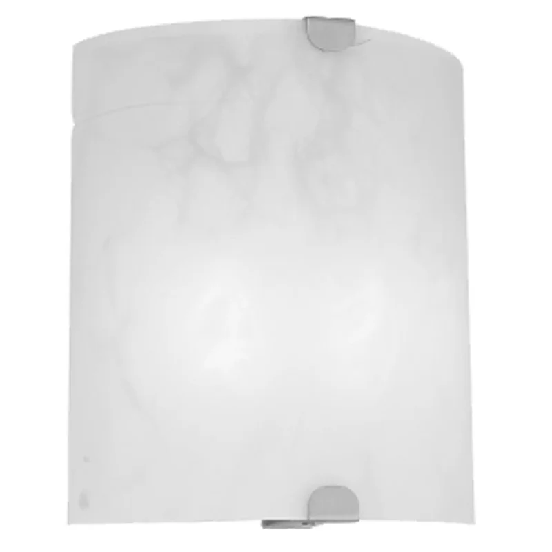 Sunpark MDF035 Wall Sconce, 15W, 120V, 3000K, 1150 Lumens, Satin Nickel, Frosted Glass
