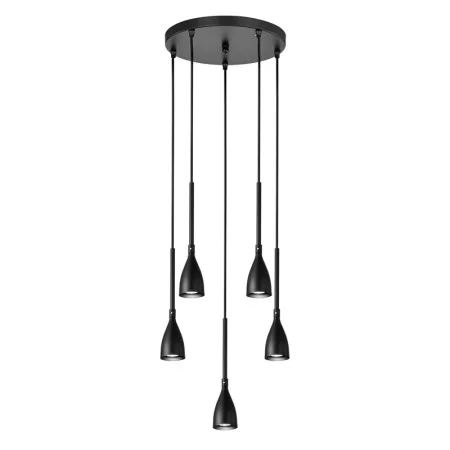 Sunpark P495D-R LED Pendant, 40W, 120V, 3000K, 2000lm, Black Metal Shade, GU10 Base