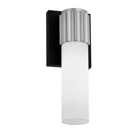 Sunpark W302D Wall Sconce, 8W, 800lm, 2700K, E26 Base, Black/Light Gold, Frosted White Glass