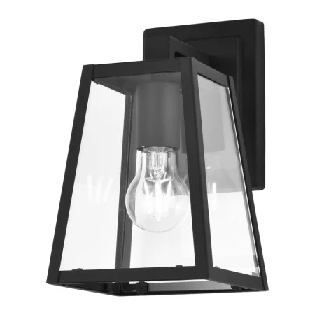 Sunpark W6008D Wall Sconce, 8W E26 A19 LED, 120V, 800lm, 3000K|4000K, Black, Clear Glass