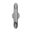 Sunpark W803D-A Wall Sconce, Silver Finish, Frosted Glass Shade, 14W, 3000K|4000K, 120-277V