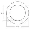 Surface Mount Downlight 6in, 15W, 1230 Lumens, 2700-5000K Color Selectable, 120V Triac Dim, 24 Pack - view 4