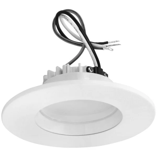 Surface Mount Regressed Lens Downlight, Round, 4 inch, 13W, 90CRI, 120V, White