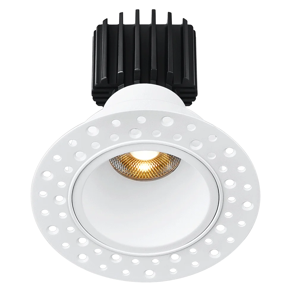 Lotus Tangra 3" Fixed Round Deep Regressed Invisible Trim, Dim to Warm 3000K-1800K, CRI95
