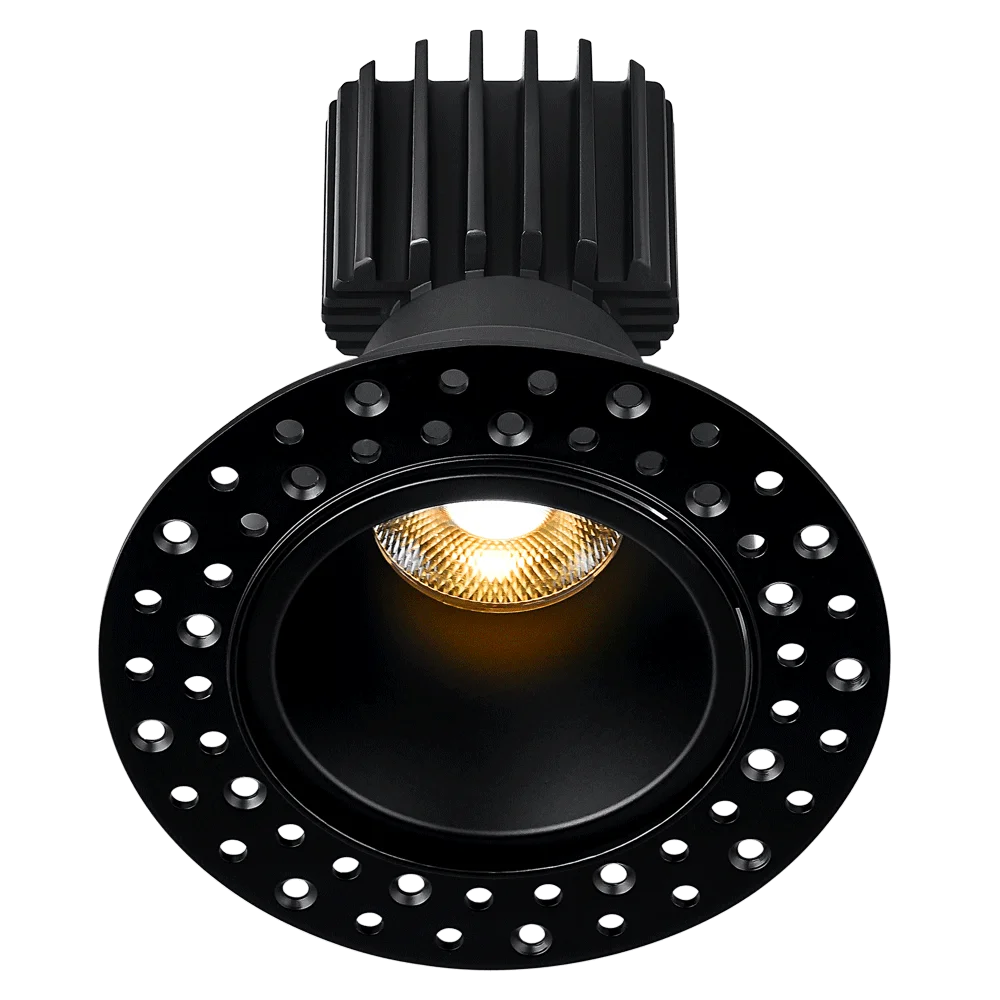 Lotus Tangra 3" Fixed Round Deep Regressed Invisible Trim, Dim to Warm 3000K-1800K, CRI95 - view 2