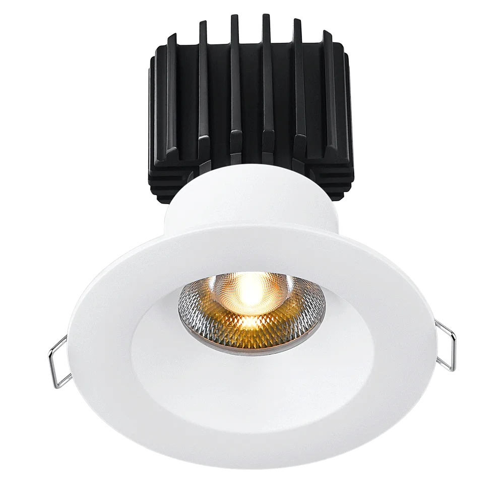 Lotus Tangra 3" Fixed Round Recessed Wide Trim, Dim to Warm 3000K-1800K, CRI95