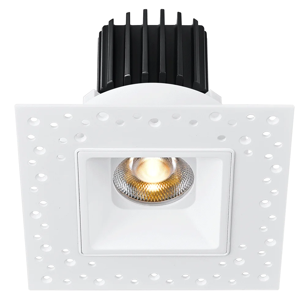 Tangra 3" Fixed Square Recessed Invisible Trim, 3000K, CRI95