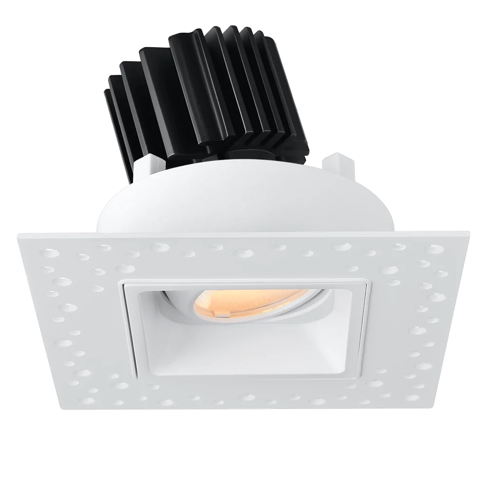 Lotus Tangra 3" Gimbal Square Invisible Trim, 11W/15W, up to 1600lm, 20°/24°/36°/50°/60°, DTW 3000K-1800K CRI95