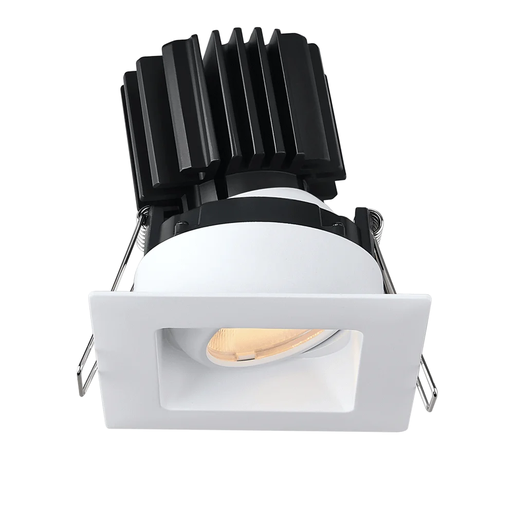 Tangra 3" Gimbal Square Recessed Wide Trim, 3000K, CRI98