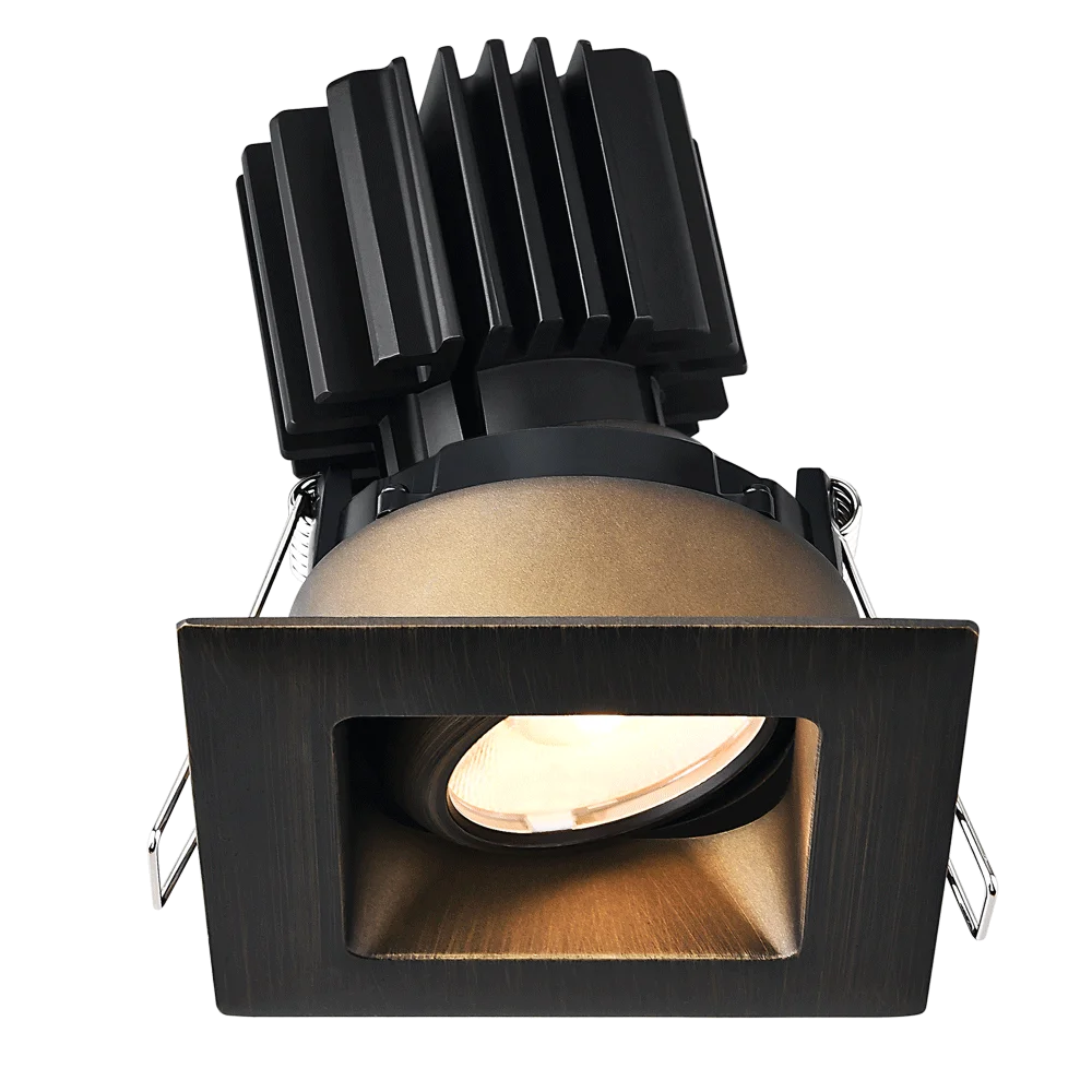 Tangra 3" Gimbal Square Recessed Wide Trim, 3000K, CRI98 - view 5