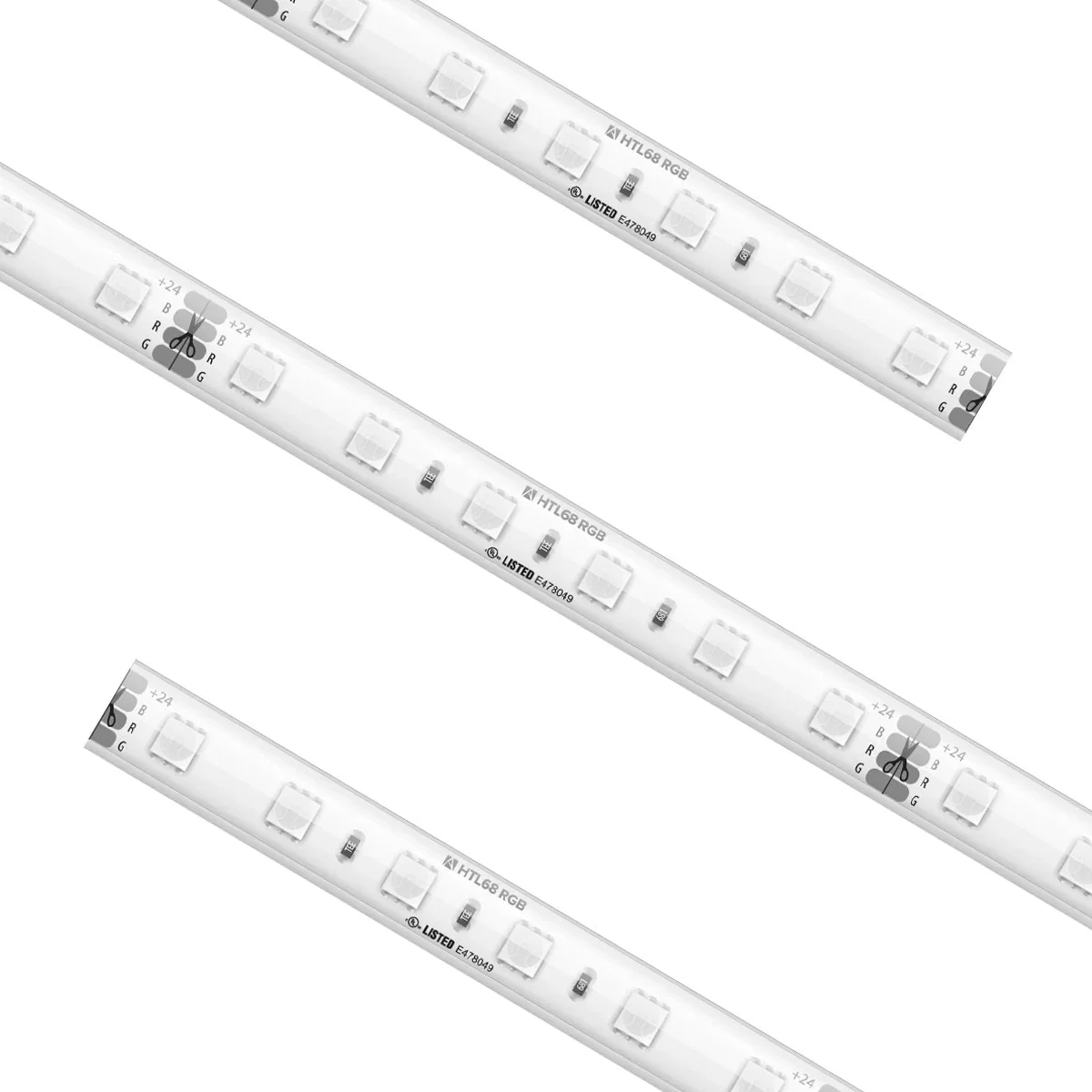 High Density Tape Light, 24V, IP65 Jacketed, Custom Cut