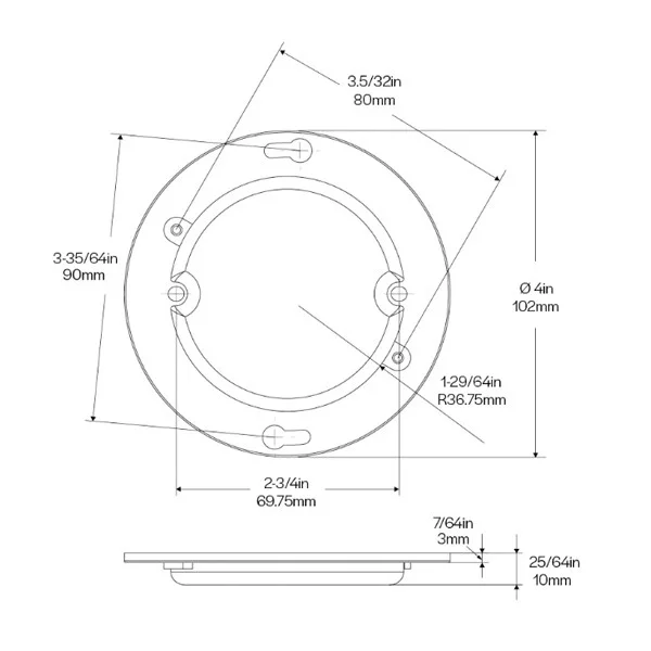 Temporary Disk Light, 4", Round, 90CRI, 5000K, White Trim, 120V, Non-Dimming, 96-Pack - view 4