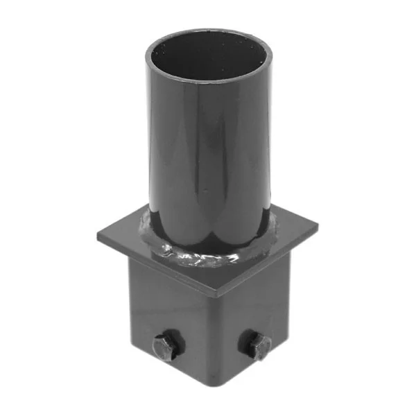 Tenon Adapter for 3" SQ. Poles, Black-Oxide Steel