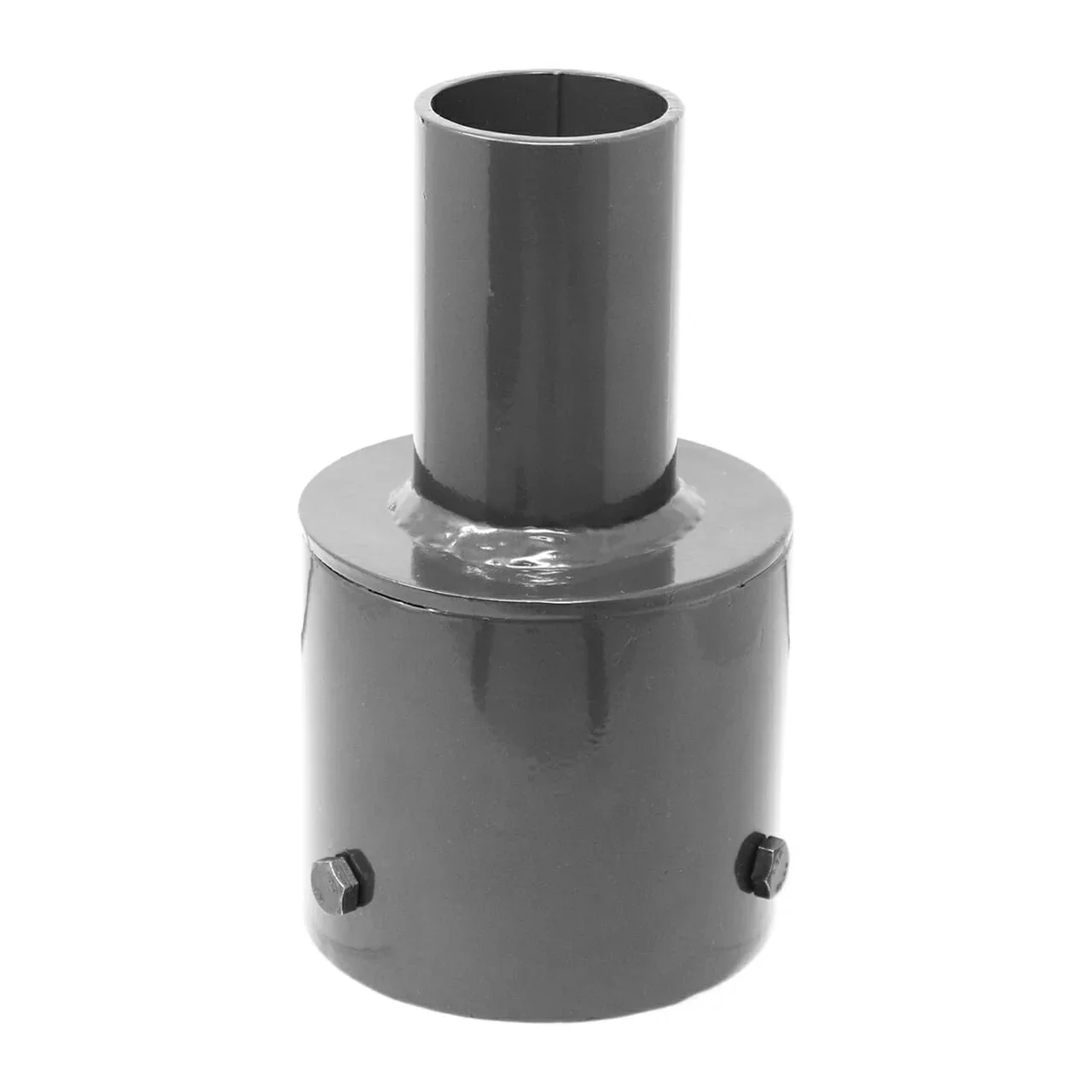 Tenon Adapter for 4" Round Poles, Black-Oxide Steel M8 x 1.25 25mm Hex Head Screw