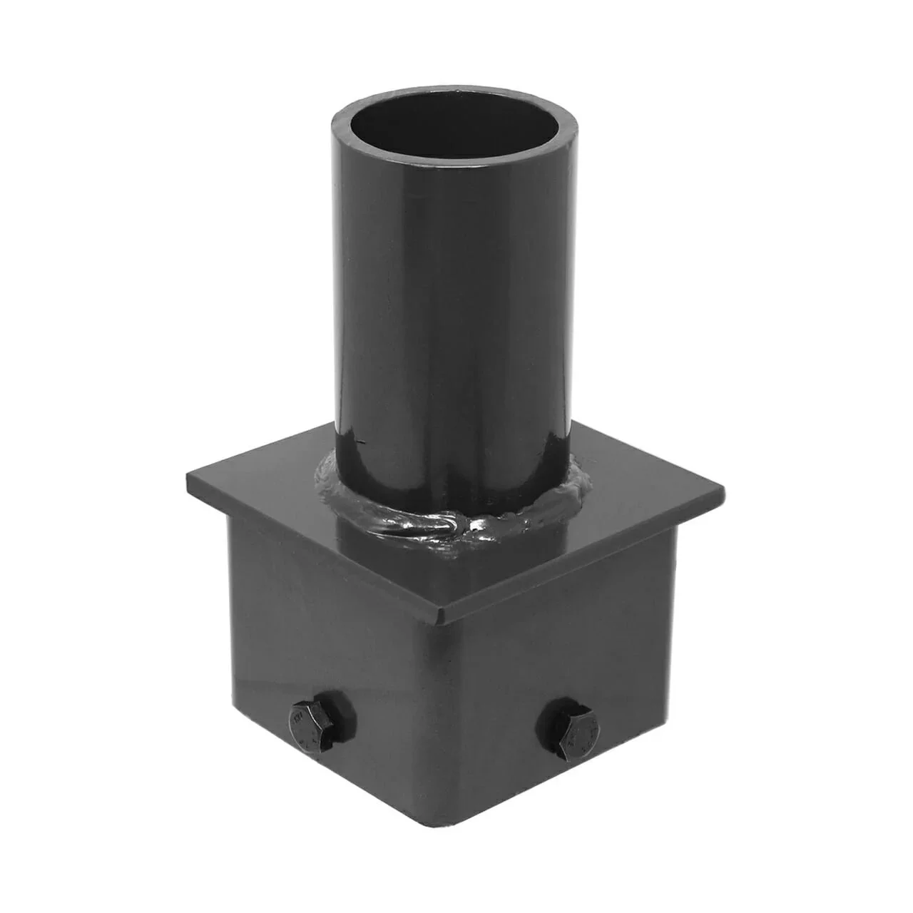 Tenon Adapter for 4" SQ. Poles, Black-Oxide Steel