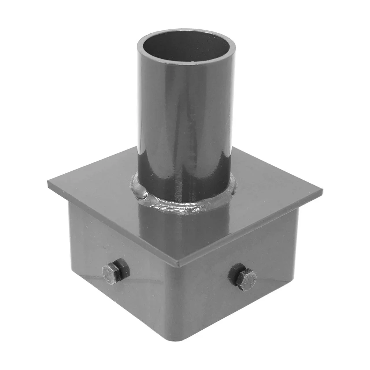 Tenon Adapter for 5" SQ. Poles, Black-Oxide Steel M8 x 1.25