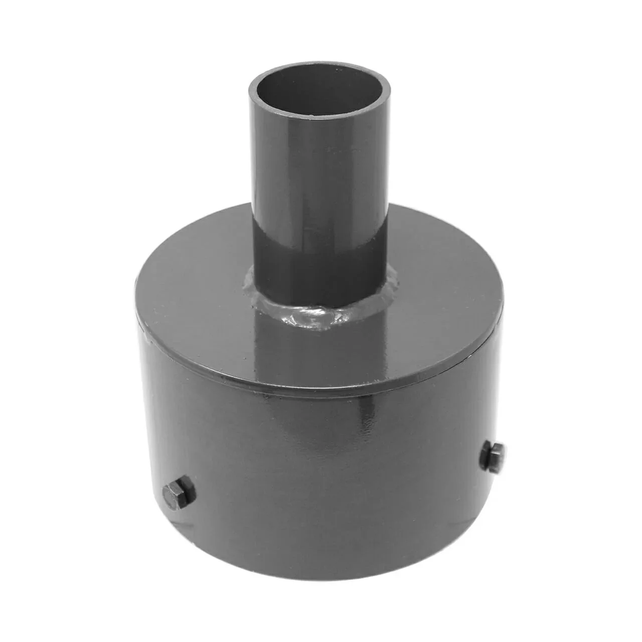 Tenon Adapter for 6" Round Poles, Steel, Black-Oxide, M8 x 1.25