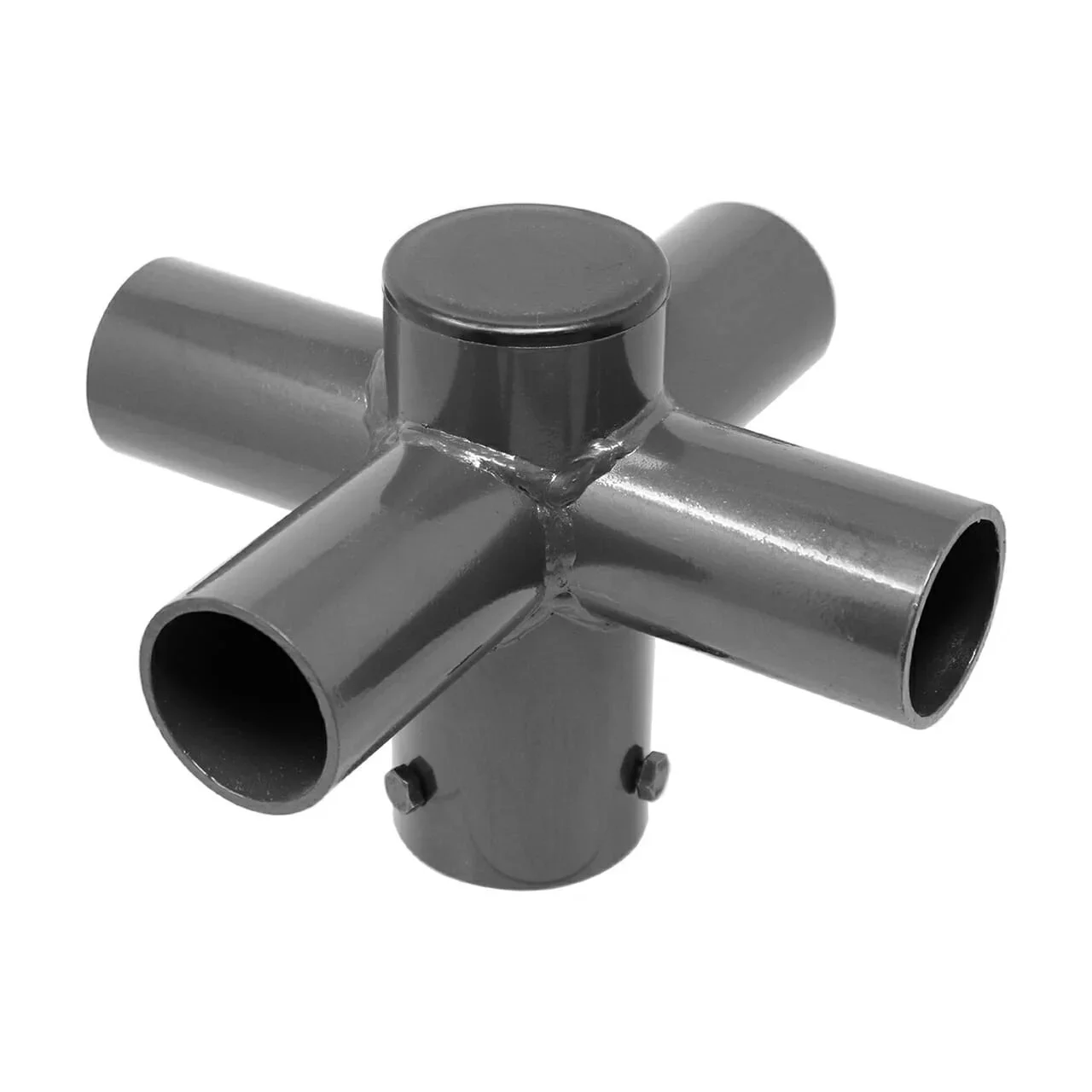 Tenon Adapter with Four Horizontal 90 Degree Tenons, Steel, Black-Oxide Finish