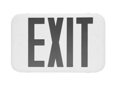 Thin Exit, Thermoplastic, Green Letters, Battery Backup