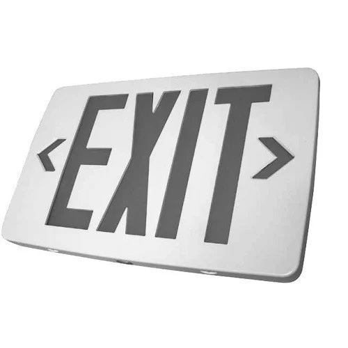 Thin Thermoplastic Exit Sign, Universal Single/Double Face