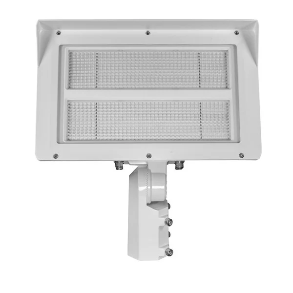 Topaz Southwire LED Flood Light, Power and CCT Selectable, 200W|240W|290W, 120-277V, White Finish, Slipfitter/Yoke Mount