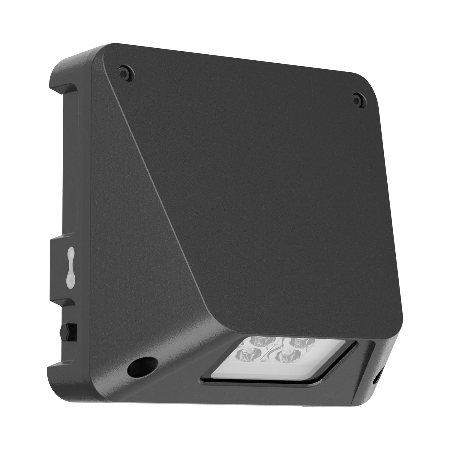 Tough Commercial 4-HOUR Emergency Wall Pack 9/18W 3CCT Photocell 120-277V SELF-DIAGNOSTIC Test Blk