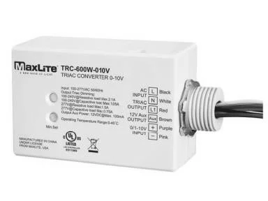 MaxLite TRIAC Converter 0-10V with 12V Aux