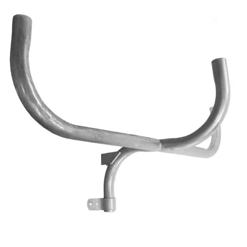 Triple Flood Light Bracket, for Wood Poles, 2 Inch Diameter Steel Pipe