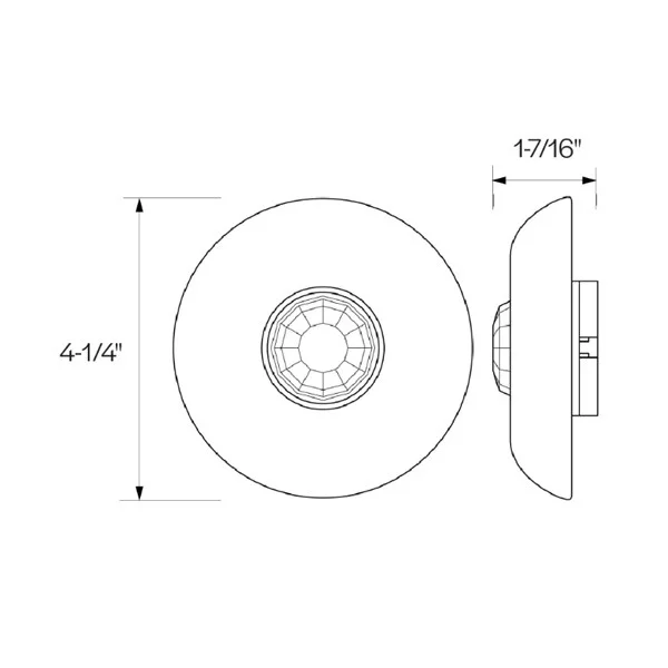 TruBlu Mesh Wireless PIR Ceiling Occupancy Sensor, Ceiling Mount, 12-24VDC, Bluetooth SIG Mesh - view 2