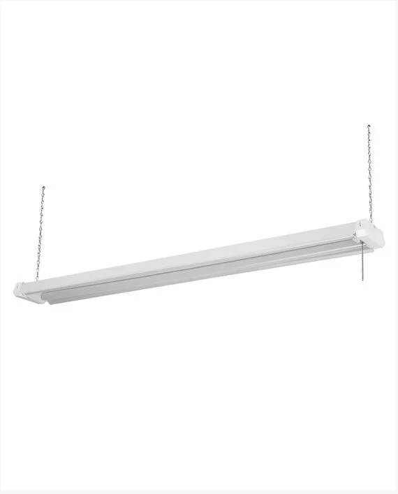 Two-Level Adjustable LED Shop Light, 47", 60/40W, 8000/5400 Lumens, 5000K, 120V, Pull Chain Switch, Convenience Outle...